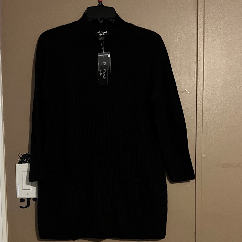 Peck & Peck Black Knit Top tunic
